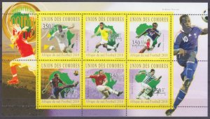 2010 Comoro Islands 2845-50KL 2010 FIFA World Cup in South Africa 10,00 €