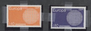 Andorra (French) #196-197 Mint (NH) Single (Complete Set) (Europa)