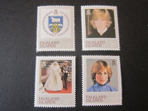 Falkland Islands 1982 Sc 348-51 set MNH