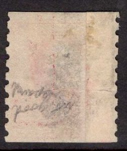 US Stamp #413 2c Washington Coil Paste-up Single USED SCV $50