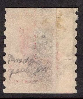 US Stamp #413 2c Washington Coil Paste-up Single USED SCV $50