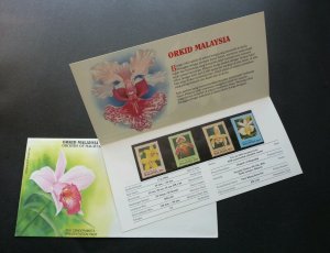 Orchids Of Malaysia 1994 Flower Plant Flora (p.pack) MNH *see scan *rare ***c