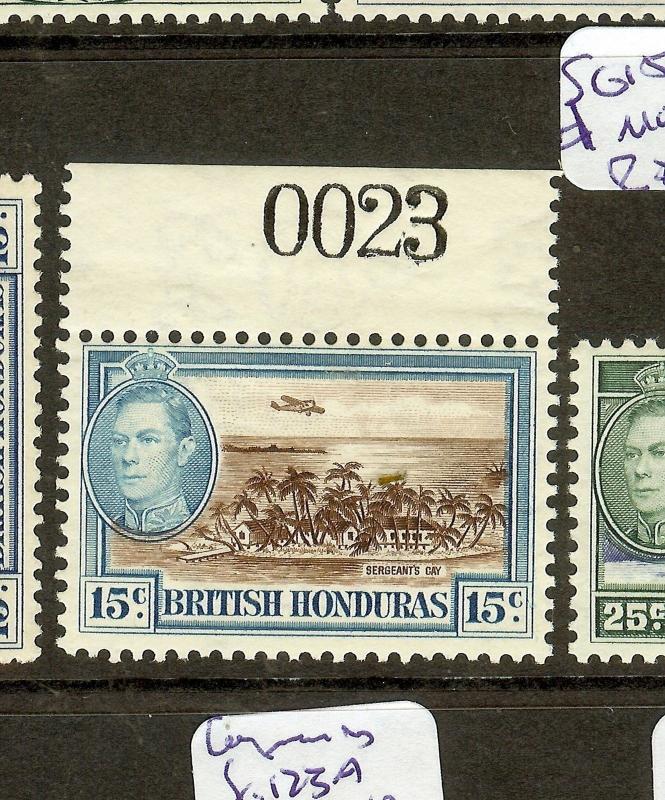 BRITISH HONDURAS (B1201) KGVI  15C  SG156 SHEET NO 0023    MOG