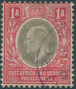 Kenya Uganda and Tanganyika 1904 SG18 1a grey and red KEVII FU (amd)