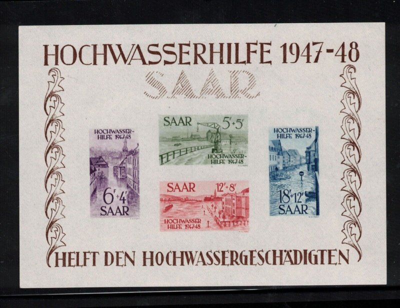 Saar #B64a Very Fine Never Hinged Souvenir Sheet