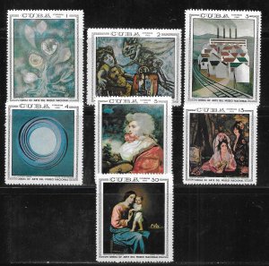 Cuba 1404-1410 Paintings set MNH