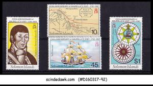 SOLOMON ISLANDS - 1981 BICENTENARY OF MAURELLE'S VISIT - 4V - MINT NH