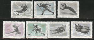 Austria Scott 711-717 MH* 1964 Innsbruck Winter Olympics