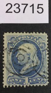 US STAMPS #145 USED GRILL LOT #23715