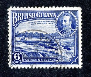 1934 British Guiana Sc # 214 used cv. $7 ( 9392 BCXX )