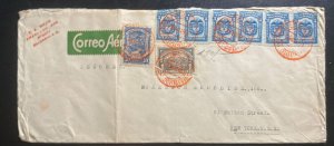 1923 Bogota Colombia Commercial Airmail  Cover To New York USA