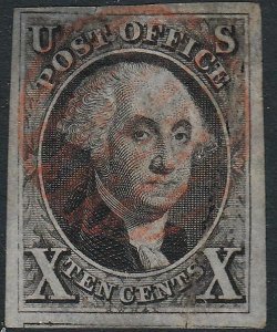 U.S. 2 1847 Used  VF+ App.  (42021)