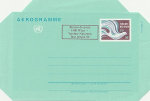 United Nations Airletter Sheet  Sc# UC2 Vienna  1986