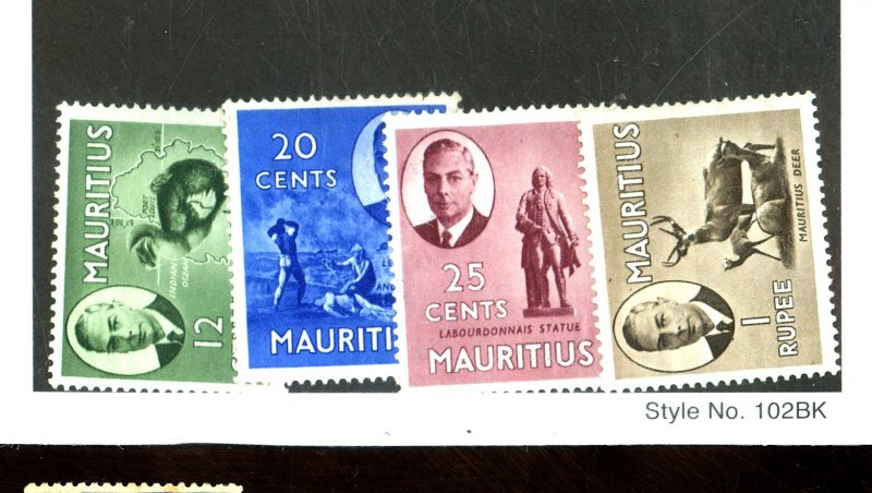 MAUTRITIUS 241-3 246 MINT FVF OG HR Cat $15