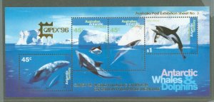 Australian Antarctic Territory #L97C  Souvenir Sheet (Fauna)