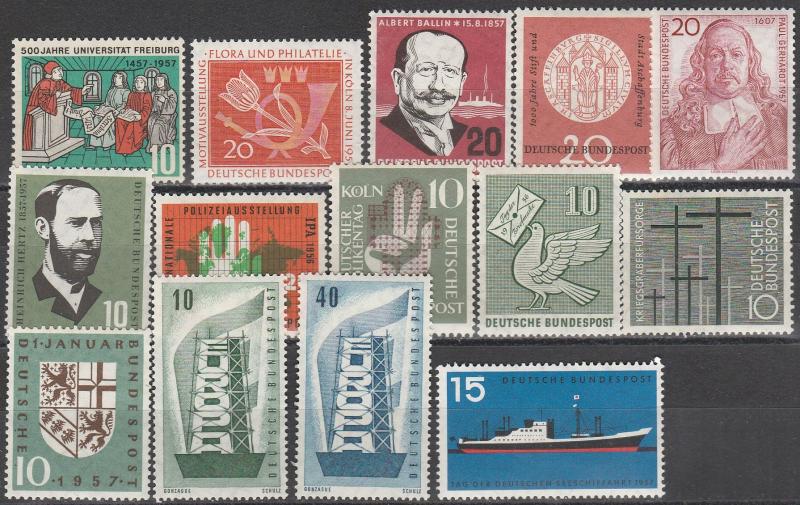 Germany #748-54, 762-9  MNH  CV $22.95  (A2420)