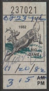 U.S. Scott Scott #NY-BG-1 New York Big Game Stamp - Used Single