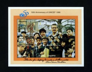 GUYANA 1996 50th Anniversary of UNICEF Mini-Sheet SG MS4616 MNH