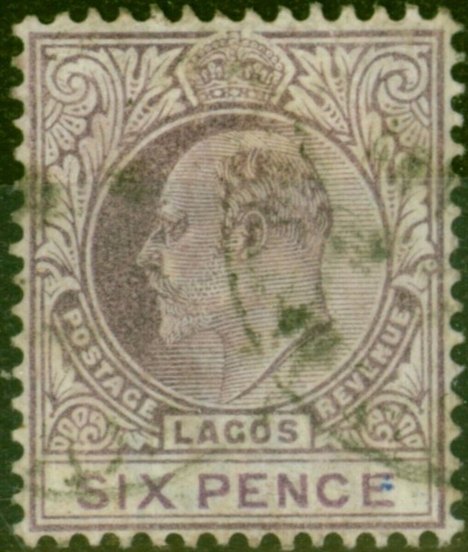 Lagos 1904 6d Dull Purple & Mauve SG49 Good Used 