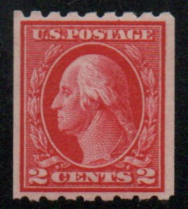 US #411 VF/XF mint never  hinged, well centered, super fresh coil,  Nice!