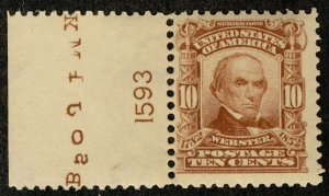 MALACK 307 F/VF OG NH, post office fresh, plate numb..MORE.. b2749