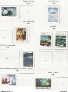 Sp356-359 1986-1997 Australian Antarctic Territory Wildlife Huskies Dogs Land...