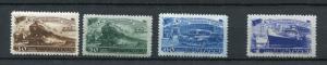 Russia/USSR  1948 Sc 1261-4 Mi 1252-5 MH  CV $130.00 Transportation 