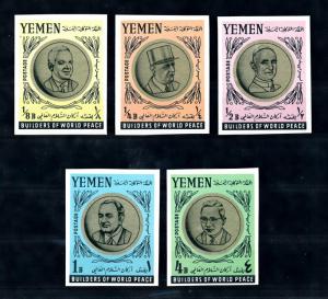 [77533] Yemen Kingdom 1966 Builders of Peace Pope Paul de Gaulle Imperf. MNH