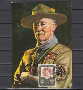 Luxembourg, 24/JUL/94 Scout cancel on a Baden Powell Max. Card. ^