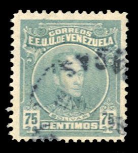 Venezuela #267a Cat$23, 1915 75c greenish blue, used