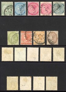 Jamaica SG16/24 1/2d to 1/- Part set wmk Crown CA