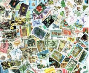 Africa Stamp Collection - 200 Different Stamps