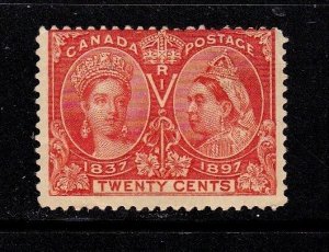 Canada stamp #59, MH OG, one small spot of gum missing,  CV $275.00