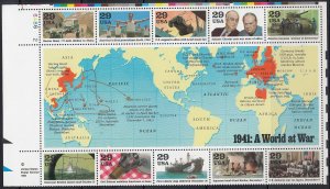 Scott 2559 MNH Souv Sheet - 1941: A World at War