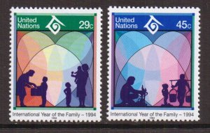 United Nations New York   #637-638   MNH  1994   year of the family