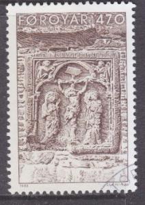 Faroe Islands sc#184 1988 470o Cathedral Ruins used