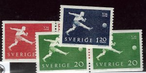 Sweden SC#524-526 w/pairs Mint VF...Worth a close look!