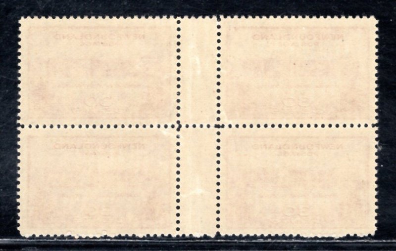 NEWFOUNDLAND  SC# 267i VERT GUTTER BLK/4 VF/NH