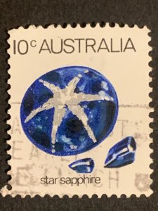 10c Australia stamp  ,  black cancelled postage used, refno:5014