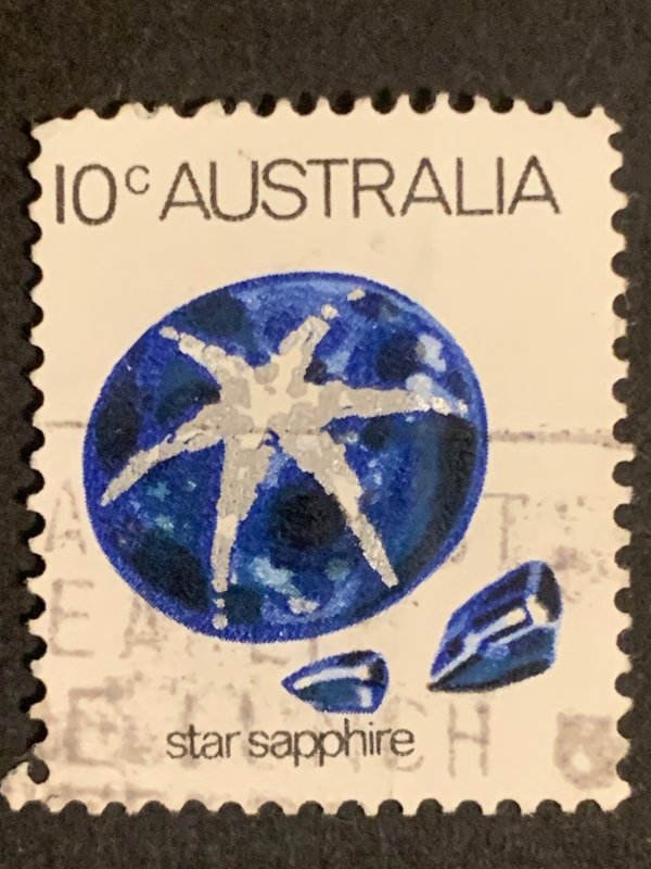 10c Australia stamp  ,  black cancelled postage used, refno:5014