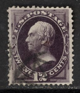 SCOTT 162 1873 12 CENT CLAY REGULAR ISSUE USED VF CAT $140!