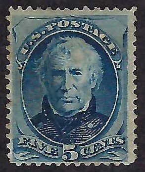 US Scott #185 Mint NH OG F-VF with crease on back