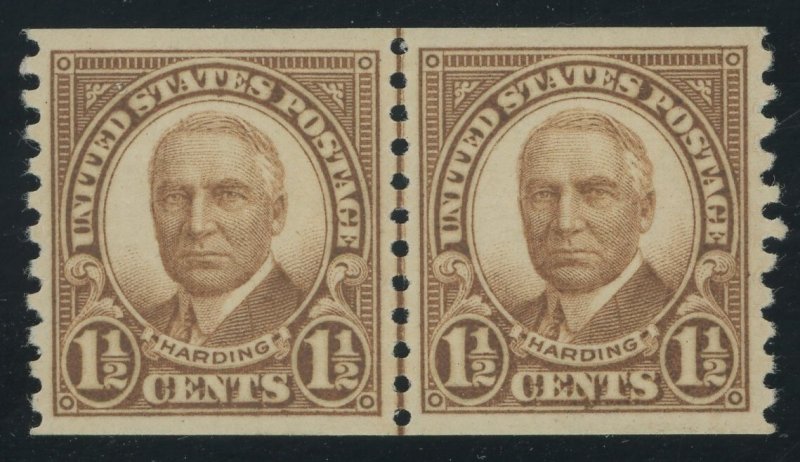 USA 686 - XF/Superb Mint nh joint line coil pair