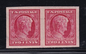 368 Pair XF OG lightly hinged nice color cv $ 30 ! see pic !