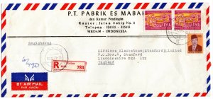 Indonesia 1981 Cover with Definitive 200r & Third 5Yr Plan 150r (see descr.)