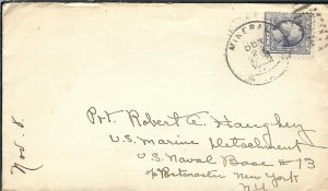 Mineral, Va to U.S. Marine Det., Naval Base #13 (Azores Islands) 1918 (M5509)