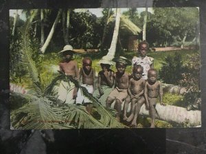 1920s Kingston Jamaica Real Picture Cover RPPC to England Children Puerto Rico