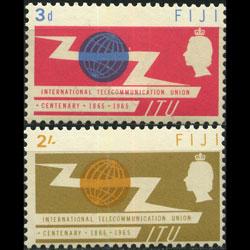 FIJI 1965 - Scott# 211-2 ITU Cent. Set of 2 NH