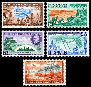 Southern Rhodesia 1953 Scott #74-78 Mint Never Hinged