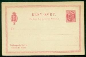 DENMARK 8ore, double card (2) unused, VF,